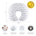 thumbnail image 4 of The Peanutshell Nursing Pillow for Breastfeeding, Gray and White Elephant, 4 of 5
