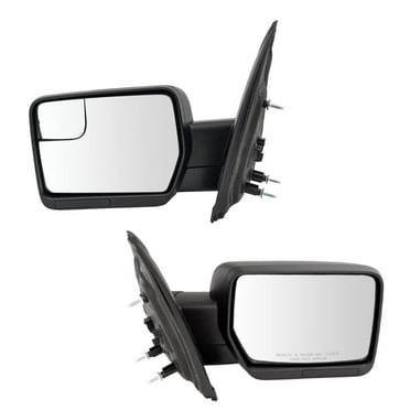 TRQ Mirror Power Textured Black Pair LH RH Sides for Ford F-150 Pickup MRA04508 Fits select: 2011-2014 FORD F150