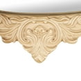 thumbnail image 5 of DecMode 24" x 48" Light Brown Oval Scroll Wall Mirror with Beaded Frame, 5 of 9