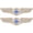 Silver, variant on 2Pcs Metal Airplane Design Pins Aviator Lapel Pins Funny Collar Badges for Backpack Bag Suit Costume Decor Aviation Party Favors