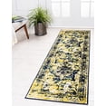 thumbnail image 2 of Unique Loom 3141662 2 Pi x 9 Pi 10 Po Salle Garnier Sofia Runner Rug&44; Bleu Marine, 2 of 10