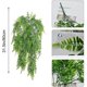 thumbnail image 2 of 4 Pieces Artificial Hanging Plants Artificial Fern Green Leaves Green Plants Plastic Plants Persian Climbing Plants 80cm for Outdoor Balcony Wall Wedd, 2 of 3