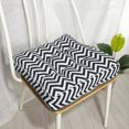 thumbnail image 1 of Nvzi Bohemian Soft Patio Chair Pads Indoor Office Home Kitchen Square Dining Chair Cushion Pillow Wave 18x18x4, 1 of 5