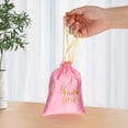 thumbnail image 4 of WEUVEB 15Ud Bolsas Para Regalos Con De Cordón En Tela Rosa Para Cumpleaños Y, 4 of 6
