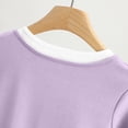 thumbnail image 5 of Otvok Womens Casual and Fashionable Solid Color Short Sleeve Round Neck Tops, 5 of 6