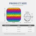 thumbnail image 3 of Balery Bright Rainbow Parasol para parabrisas de coche de 2 piezas | Parasol plegable para parabrisas delantero de coche para la mayoría de sedanes-Small, 3 of 6