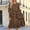 B_ Brown Dresses for Women, variant on Womens Dresses Long Sleeve Crew Neck Shirred Waist Midi Loose Tunic with White Polka Dot Pattern for Family Outings Casual Weekend Plans Orange L