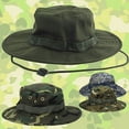 thumbnail image 3 of Sun Hat Snap Closure Wide Brim Multipurpose Camouflage Bucket Boonie Hat for Hunting, 3 of 10