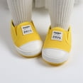 thumbnail image 6 of Nygoyerh Baby Girls Boys Canvas Shoes Letters Tag Non-slip Walking Shoes Casual Flats, 6 of 6