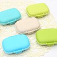 thumbnail image 4 of Homeholiday Wheat Straw Portable Plastic Pill Storage Box 8 Grid Mini Vitamins Organizer Medicine Containers, 4 of 8