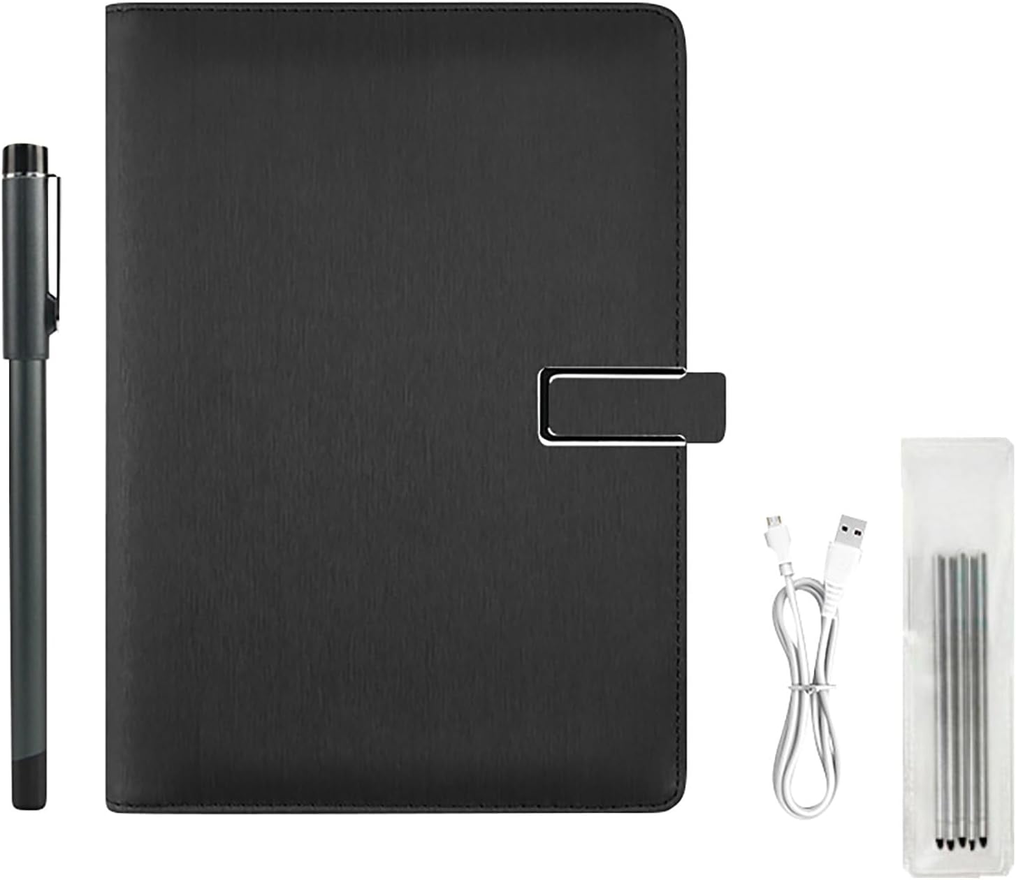 Smart Digital Notebook with LCD E-Writer & Smart Pen – Paperless Writing Pad, Instant Sync to Phone/PC, Handwriting to Text for Meetings, Classes & Notes(XX-Black)