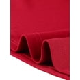 thumbnail image 5 of INSPIRE CHIC INSPIRE CHIC Women's Office Work Skirts Belted Waist Midi A-Line Pleated Skirt L Deep Burgundy, 5 of 5