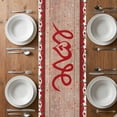 thumbnail image 6 of Valentine's Day Table Runner - 120 Inch Long, Kitchen Dining Table Runner Dresser Scarves, Love Heart Romantic Roses Gnomes Wooden Farmhouse Decor for Coffee Tables Wedding Party Banquet, 6 of 8
