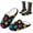 Colorful Paw Print, variant on FUIALDOLG Colorful Paw Print House Slippers Ankle Socks Indoor Slippers