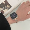 thumbnail image 3 of Bling Heart-Shaped Band Compatible for Apple Watch Band 38mm 40mm 41mm, Watch Band for Women Girls with Link Removal Tool Chain Strap for iWatch Series 9 8 7 6 5 4 SE 3 2 1, Rosegold, 3 of 6
