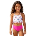 thumbnail image 5 of Shadoumai Girls Swimsuits Size 14-16 Cut Out Bikini Sets for Girls Adjustable Straps Tankini 2 Pieces Ruffle Bathing Suit, 5 of 9
