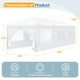 thumbnail image 3 of HOTEEL Party Tent 10x30 Canopy Tents for Parties with 8 Removable Sidewalls, Waterproof Outdoor Tent for Weddings and Events, 3 of 9