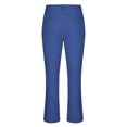 thumbnail image 3 of Royal Blue Man Beach Casual Stretch Pants Pants for Mens Faux Gauze Linen Loose Fit Hawaiian Pleated Paperbag Tropical Straight Leg Plain Long Leg Fall Summer Pants 2025 3XL, 3 of 7