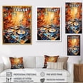 thumbnail image 4 of Designart "Brilliance of Multicolor Vinyl Turntables I" Fashion Canvas Wall Art - Modern Blue Turntables & Boom Boxes Living Room Canvas Art, 4 of 6