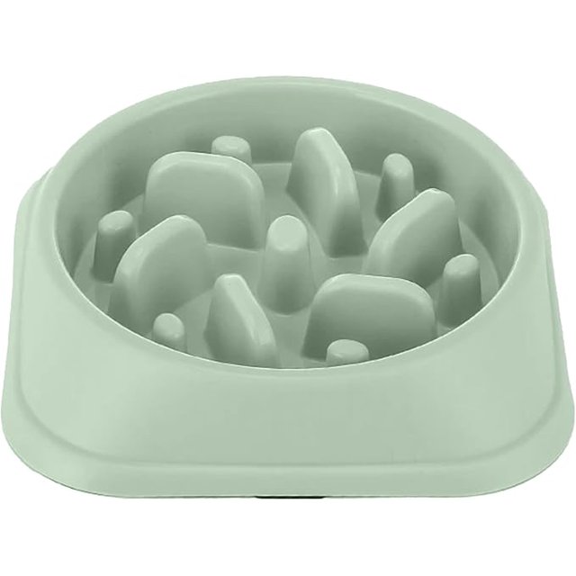 P.U.P. SUPPLY | Plato para Alimentación Lenta - Plato para Perro y Mascotas | Ideal para Todas Las Razas - Platos para Perro | Verde Claro