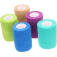 thumbnail image 1 of PinesC 5 Pcs Ruban Non Tissé Bandage Élastique Non Tissé Bandage Auto-Adhérent Bandage Non Tissé pour Animaux Bandage Auto-Adhésif Traitement Bandage Ruban Musculaire, 1 of 5