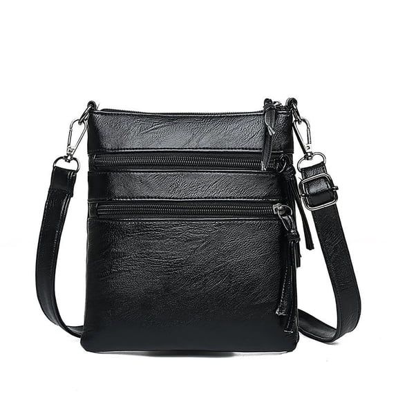 Women's Crossbody Purses Tote Bags Shoulder Bag Ladies' Mobile Phone Soft Leather Fashionable and Zipper Vertical Purse