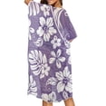 thumbnail image 4 of HELLHERO Polyester Beach Cover Ups for Women for Vacation Lightweight Long Hibiscus, 4 of 6