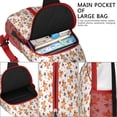 thumbnail image 4 of Sling Backpack,White Christmas Gingerbread Man Pattern Crossbody Bag with Water Bottle Holder,Waterproof Sling Bag for Men/Women with Chest Phone Holder for Hiking,Travel, 4 of 6