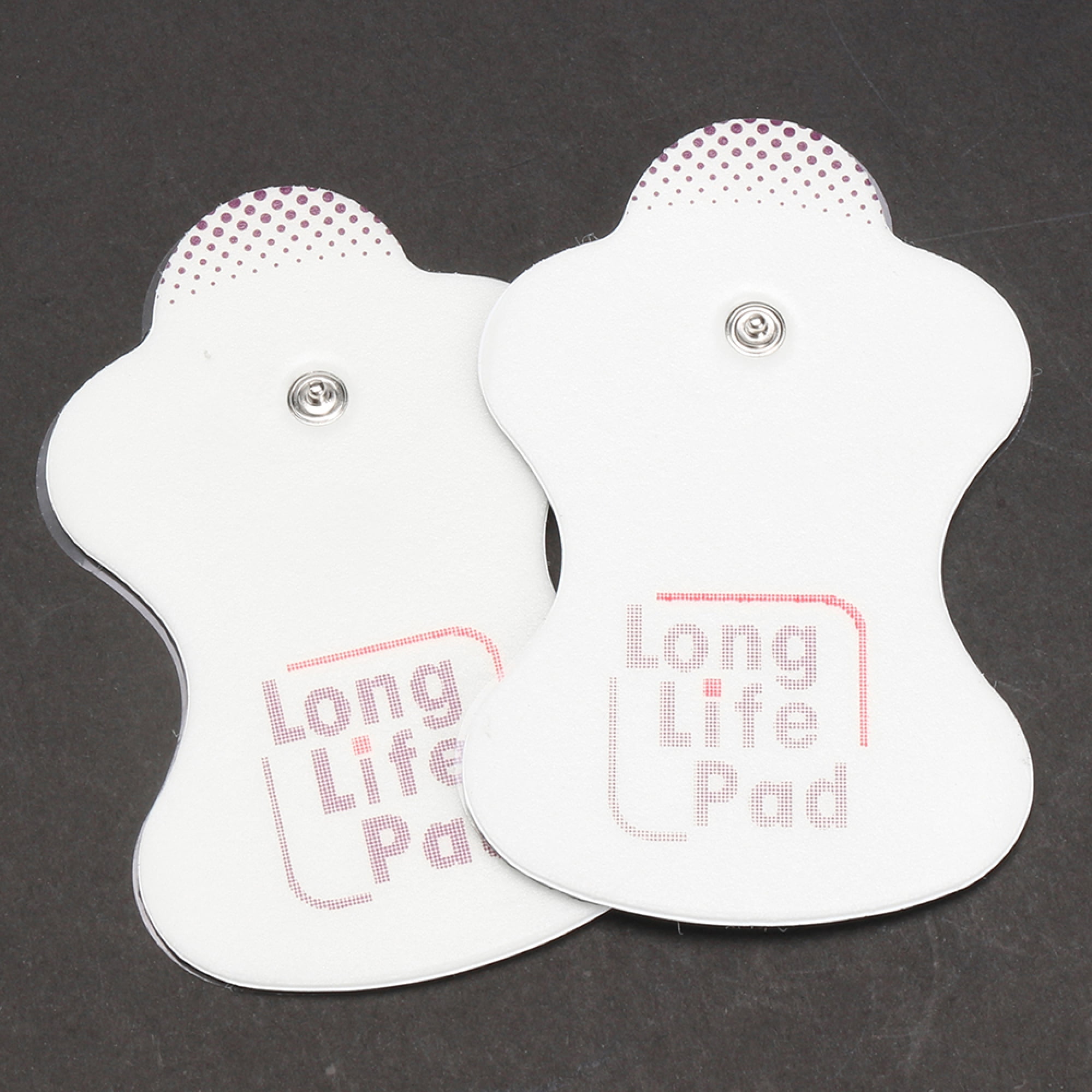 12PCS White Electrotherapy Therapy Replacement Self Adhesive Snap Electrode Pads Replacement for Electric Massagers Long Life Pads