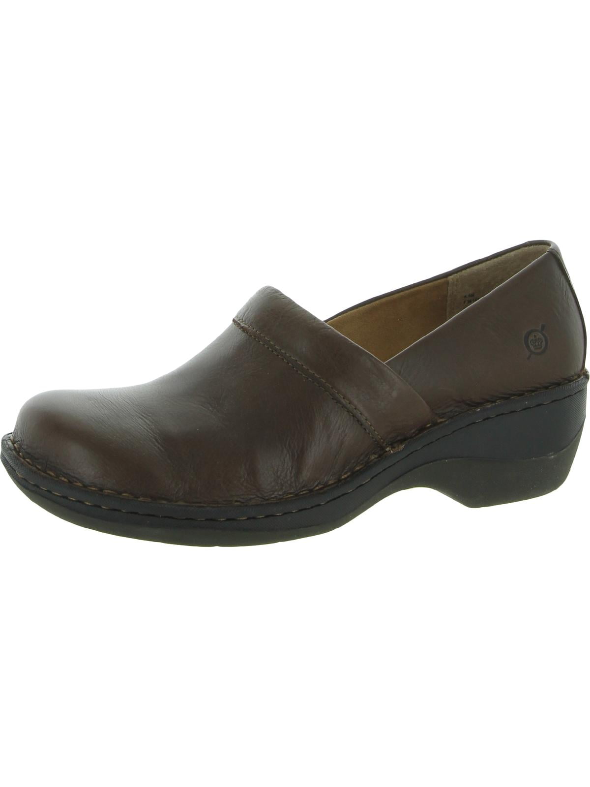 Born Womens Toby Duo Leather Slip On Clogs - Walmart.com