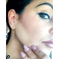thumbnail image 3 of Set of 4! Tilo Jewelry 925 Sterling Silver Gold-Tone Endless Hoop Earrings for Women, Men, Unisex, 3 of 6