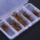 thumbnail image 5 of Gancho 50 Unids/caja Anzuelo De Pesca Anzuelo Triple Afilado 5 Tamaños 2/4/6/8/10 Aparejos De Anzuelo Marrón, 5 of 7