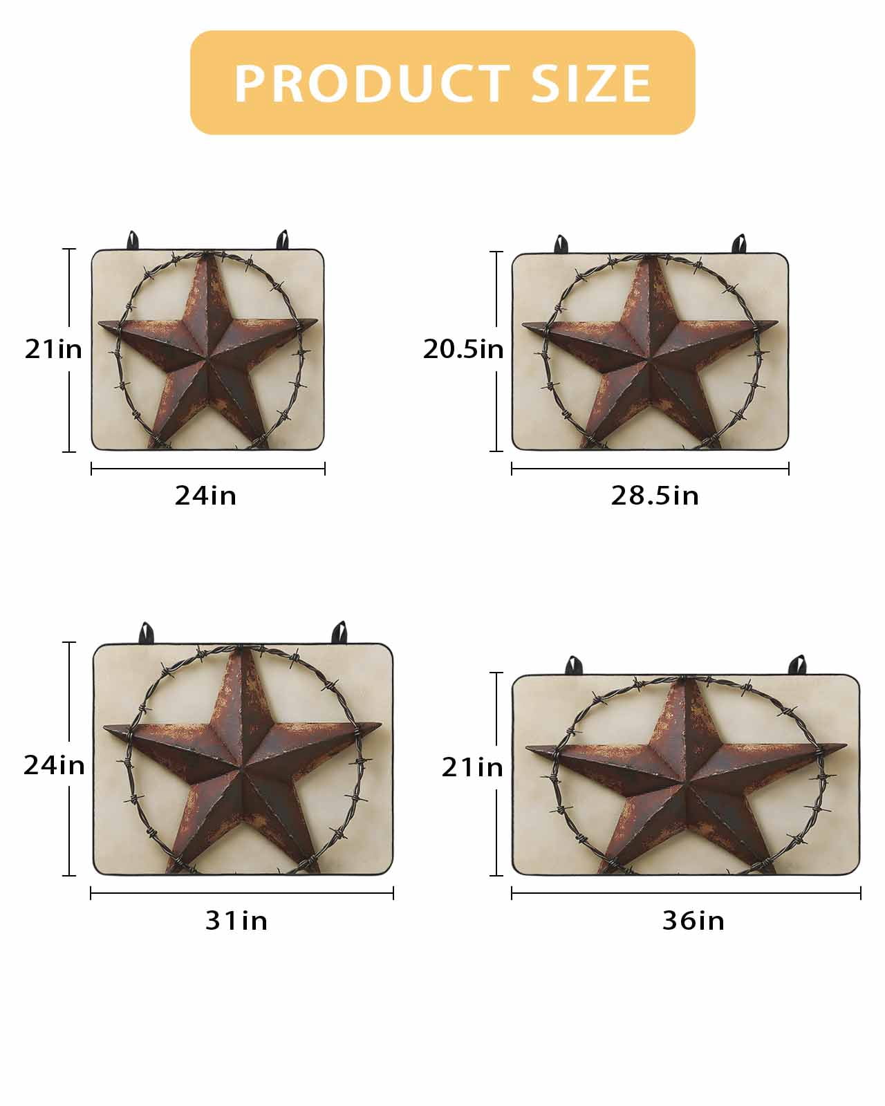 nqOlkjepod Large Induction Cooktop Protector Mat 24"x21", Brown Star Country Stove Top Covers for Electric Stove, Vintage Farmhouse Retro Western Art Stove Burner Cover Mats, Glass Top Stove Cover