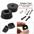 thumbnail image 3 of 4pcs Rubber Feet Bumper Buffer Cutting Board with Metal Washer, D17x15xH8mm, 3 of 7