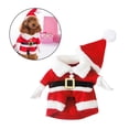 thumbnail image 1 of Trajes para proteger mascotas de Santa Claus Colco Ropa de disfraz sombrero de Navidad chaqueta capa cálida S S, 1 of 8