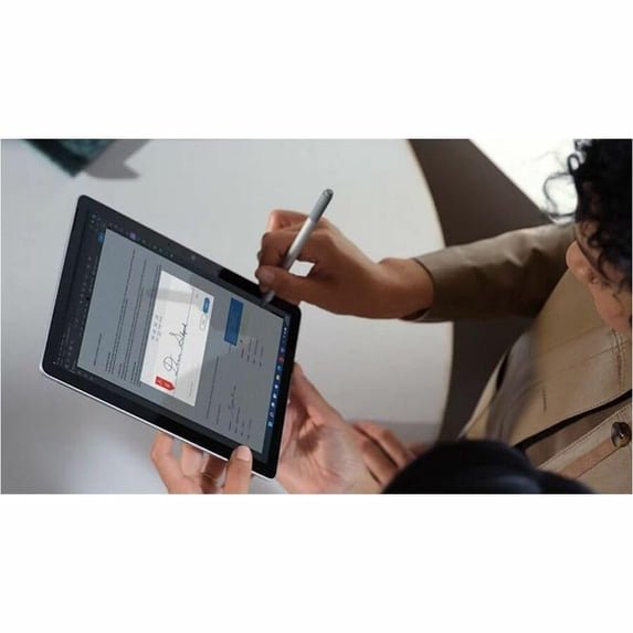 Restored Microsoft Surface Go 4 10.5" Touchscreen Tablet, Intel N200, 8GB RAM, 128GB Storage, PixelSense 1920x1280, Wi-Fi 6, Windows 11 Pro, Platinum