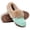 Green, variant on Knivor Cozy Moccasin Slippers for Women Metal Slip On Warm Fluffy Slippers Closed Toe Fashion Loafers Slippers for Indoor Outdoor House Shoes