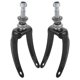 thumbnail image 2 of ColoMX 2 piezas de repuesto para soporte de horquilla de rueda delantera, soporte de freno de mano para silla de ruedas, rodamiento de horquilla delantera para silla de ruedas, 2 of 7