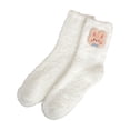 thumbnail image 4 of ManxiVoo Premium Thermal Coral Fleece Socks for Women Extra Thick Non-Slip Bottom Gripper Socks Ideal for Recovery and Home Wear White, 4 of 4