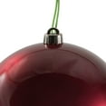 thumbnail image 5 of Vickerman 8" Berry Red Candy Ball Ornament, 5 of 7