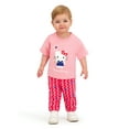 thumbnail image 3 of Hello Kitty Baby Girl Viscose French Terry Pant Set, Sizes 0-24 Months, 3 of 7
