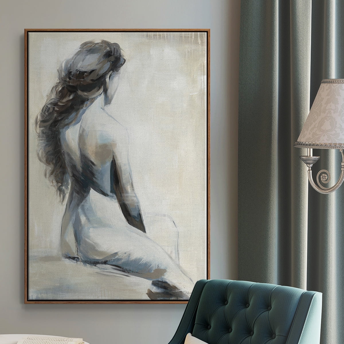 Song on the Wind Framed Premium Gallery Wrapped Canvas - Ready to Hang