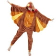 thumbnail image 2 of SWEETXIN Adult Halloween One-Piece Pajamas turkey Cosplay Costume Suit for Women and Men SizeXL, 2 of 7