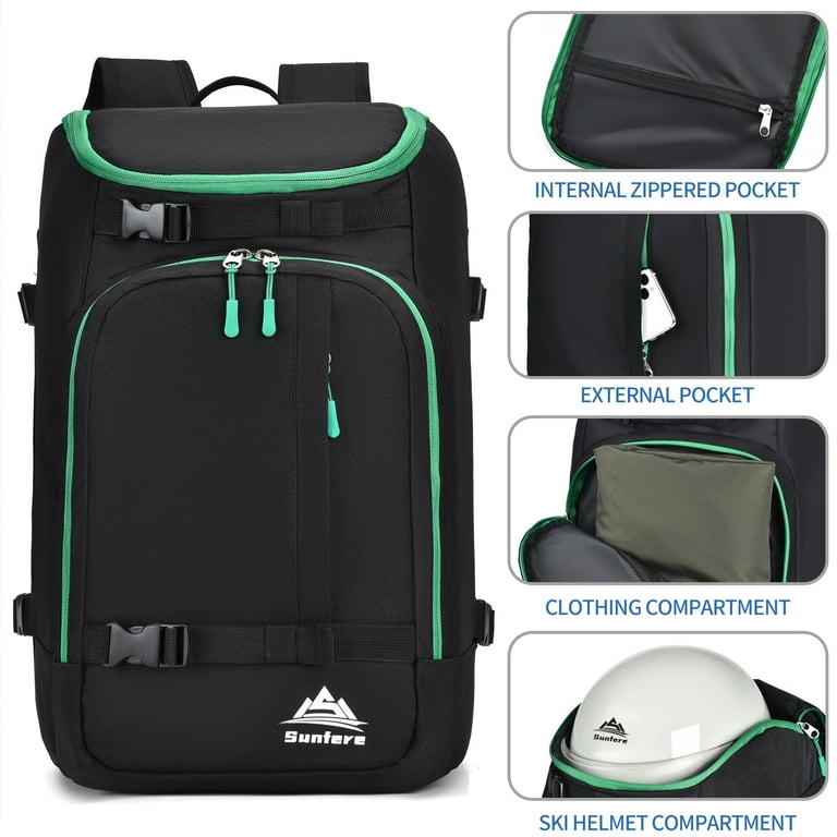 50l ski boot travel backpack Dakine Pack The separate Unigear Ski Boot Bag –