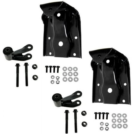 Leaf Spring Rear Shackle & Bracket Repair Kit Compatible with Silverado Sierra 1500 Hybrid Fits select: 1999-2013 CHEVROLET SILVERADO, 2008-2013 GMC SIERRA