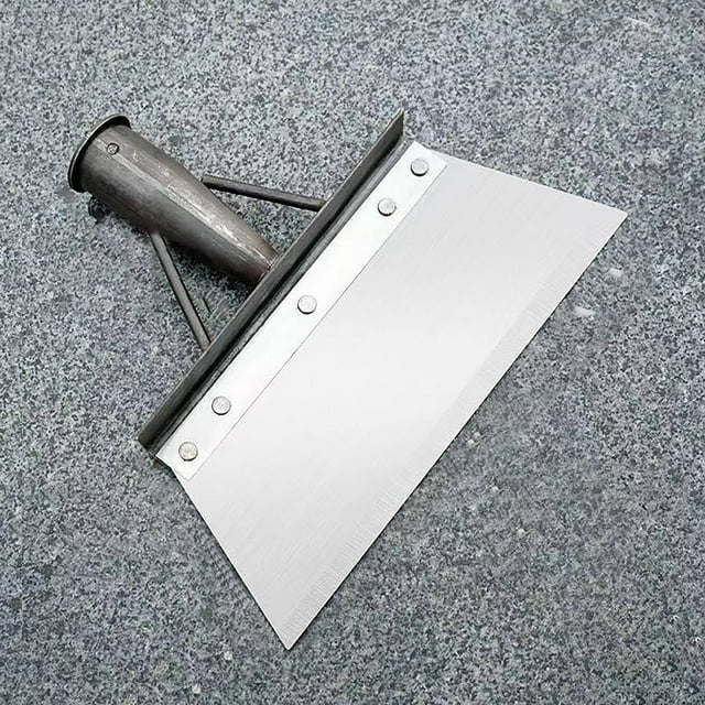 Steel Flat Shovel for Yard Cleaning - Mud Ice Decontamination Shovel with Durable Steel and Comfortable Handle Versatile Garden and Agricultural Shovel for Cleaning and Decontamination