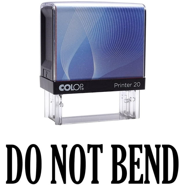 DO NOT BEND Self Inking Rubber Stamp Small Black Ink Office Stock Stamp Colop Stamper