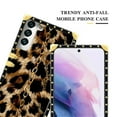 thumbnail image 5 of FKBRCL4U Compatible with Samsung Galaxy S22 Plus Case, Seamless Gold Chain Leopard Luxury Golden Decoration for Girl Women Soft TPU Shockproof Protective Hard PC Back, 5 of 7