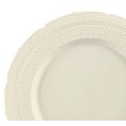 thumbnail image 6 of " OCCASIONS " 50 Plates Pack (25 Guests)-Extra Heavyweight Vintage Wedding Disposable / Reusable Plastic Plates 25 x 11'' Dinner + 25 x 8.25'' Salad /dessert (Chateau Collection Ivory), 6 of 8