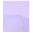 thumbnail image 1 of KAKOWELY binder pockets 8 Pcs Binder Pockets for Organizing Schedules Plastic Binder Pockets File Document Protection Pockets 3-Holes Punched Binder Pockets (A4), 1 of 5